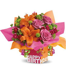 Rosy Birthday Present Cottage Florist Lakeland Fl 33813 Premium Flowers lakeland
